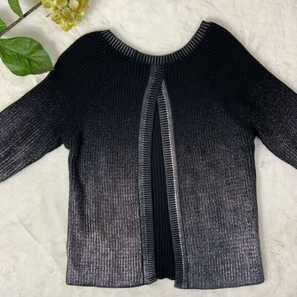 LA REDOUTE metallic ombré open back sweater - Picture 3 of 4